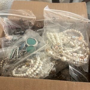Big lot of repurposing costume jewelry